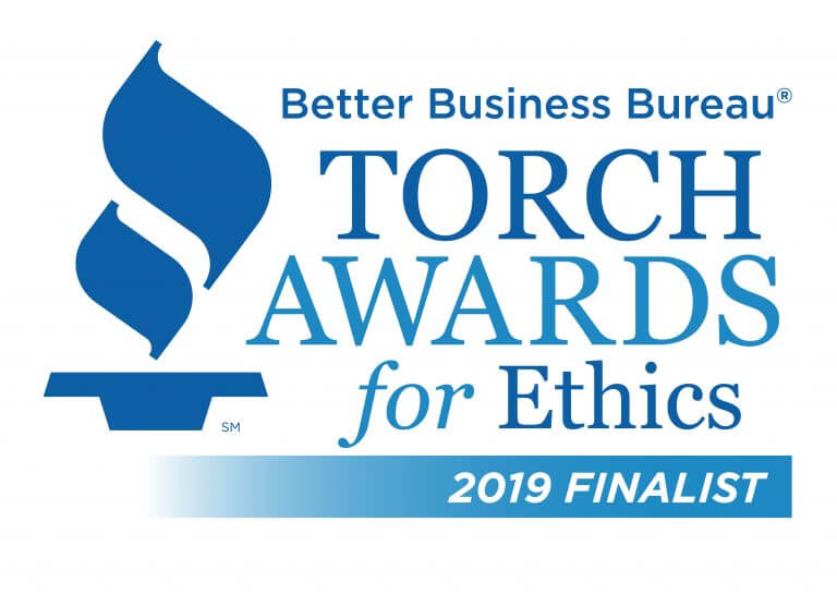 Better Business Bureau Torch Awards for Ethics 2019 Finalist logo