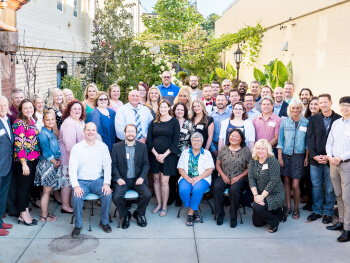 A large group picture of IC Systems employees